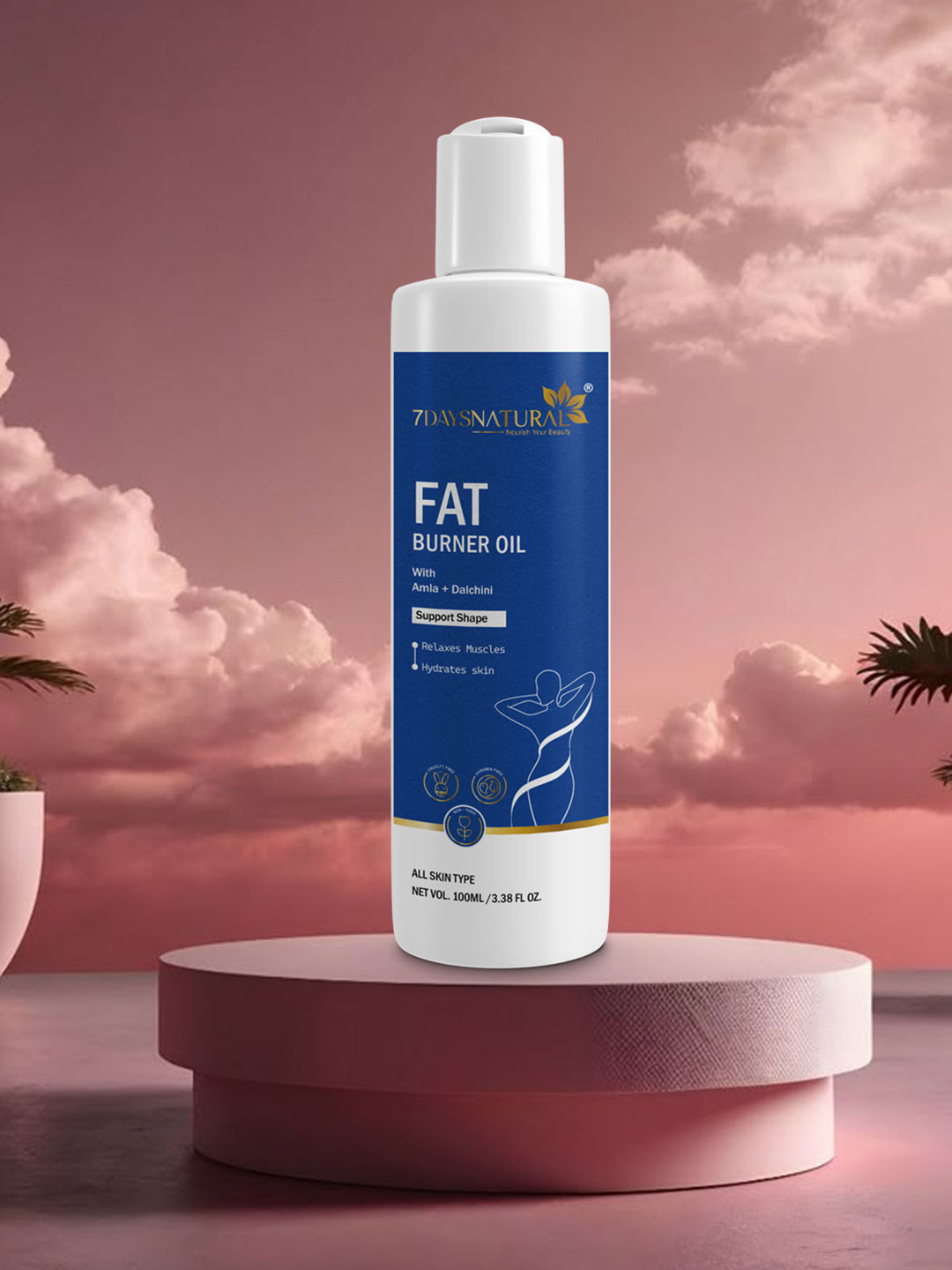 7DAYSNATURAL Fat Burner Oil for Boots Metabolism for Men & Women - 100ml