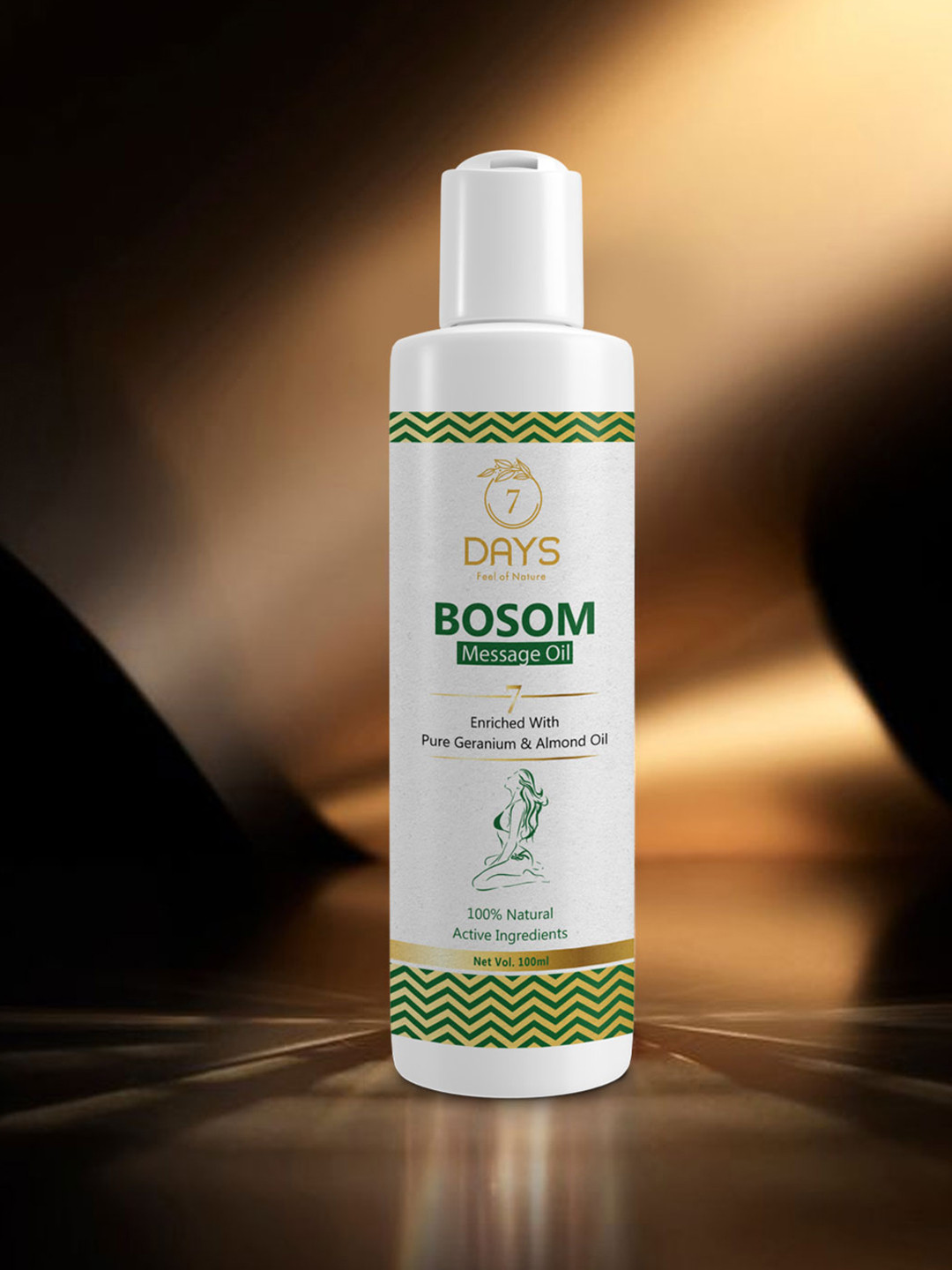 7DAYSNATURAL Bosom Body Massage Oil With Ashwagandha - 100ml