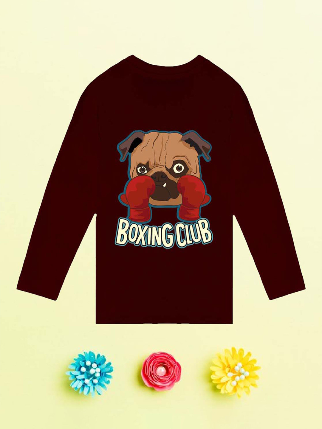 NUSYL Boys Boxer Dog Printed Cotton T-shirt