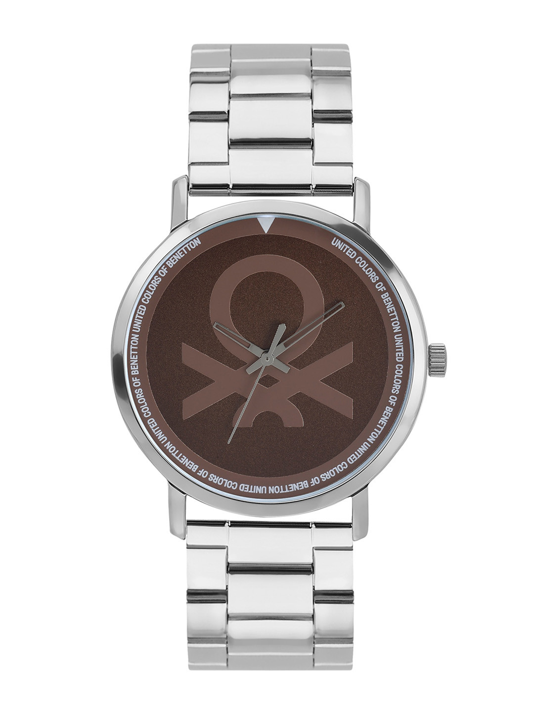 United Colors of Benetton Men Printed Dial & Stainless Steel Straps Watch UWUCG1303