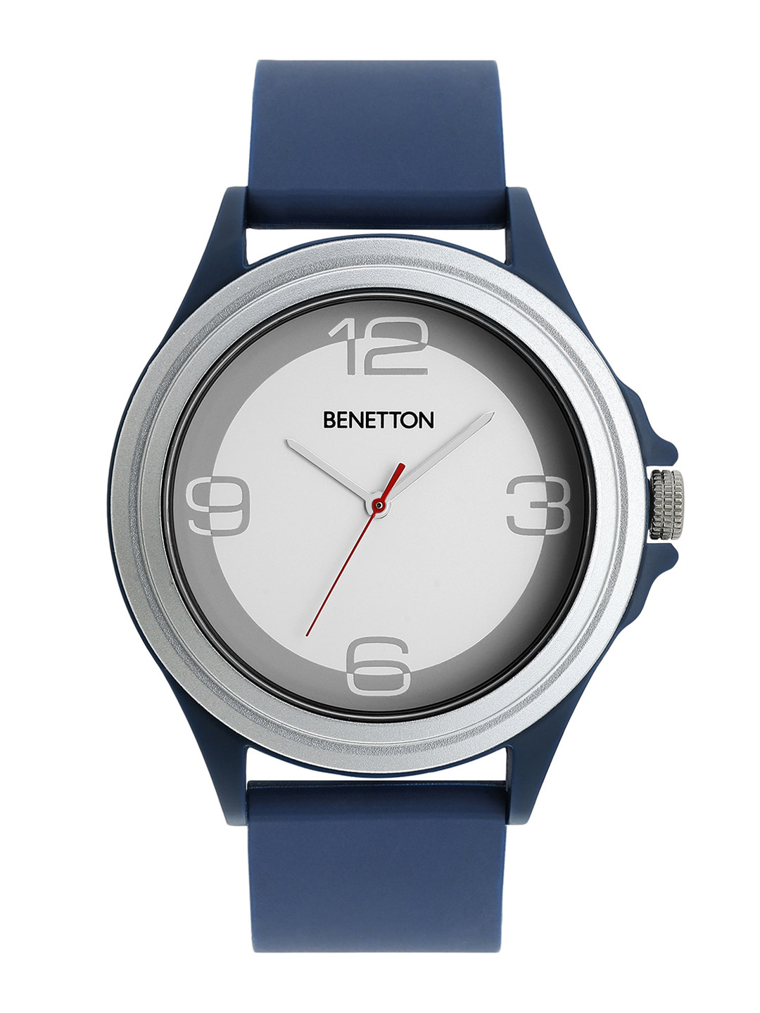 United Colors of Benetton Men Printed Dial & Silicon Straps Analogue Watch UWUCG0305