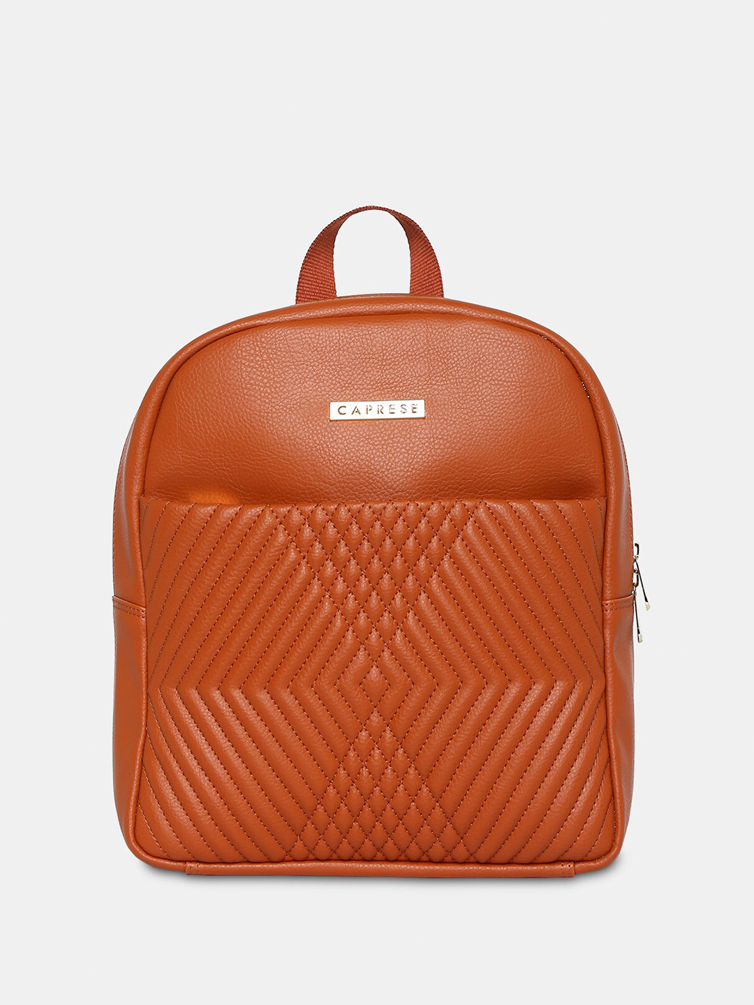 Caprese Leo Women Tan Medium Backpack