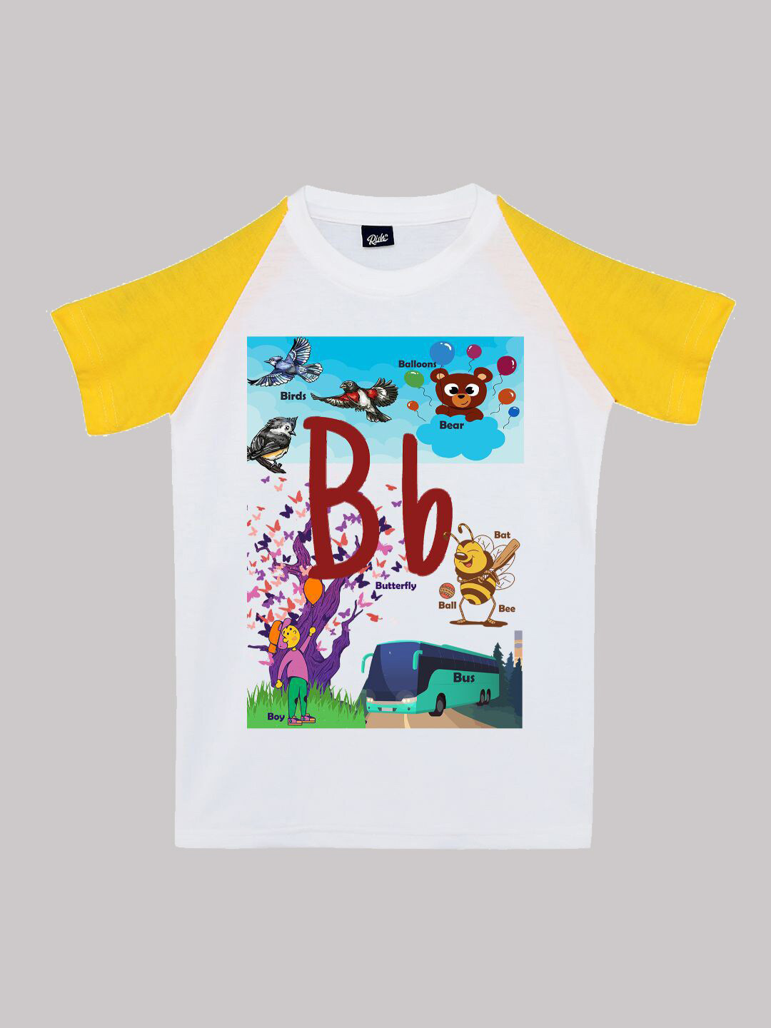 RISH Boys Alphabet B Printed T-shirt