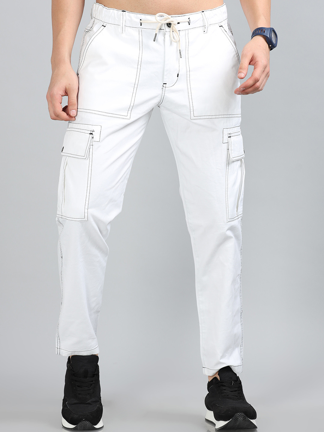 Reslag Men Mid-Rise Cotton Cargos