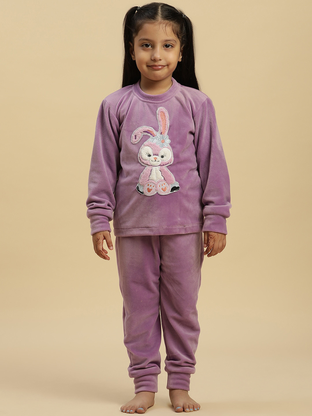 Stuffie Land Girls Graphic Printed Night suit