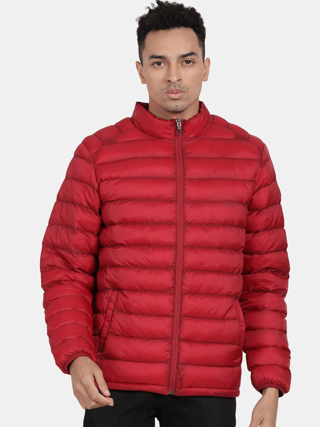 t-base Stand Collar Insulator Puffer Jakcet