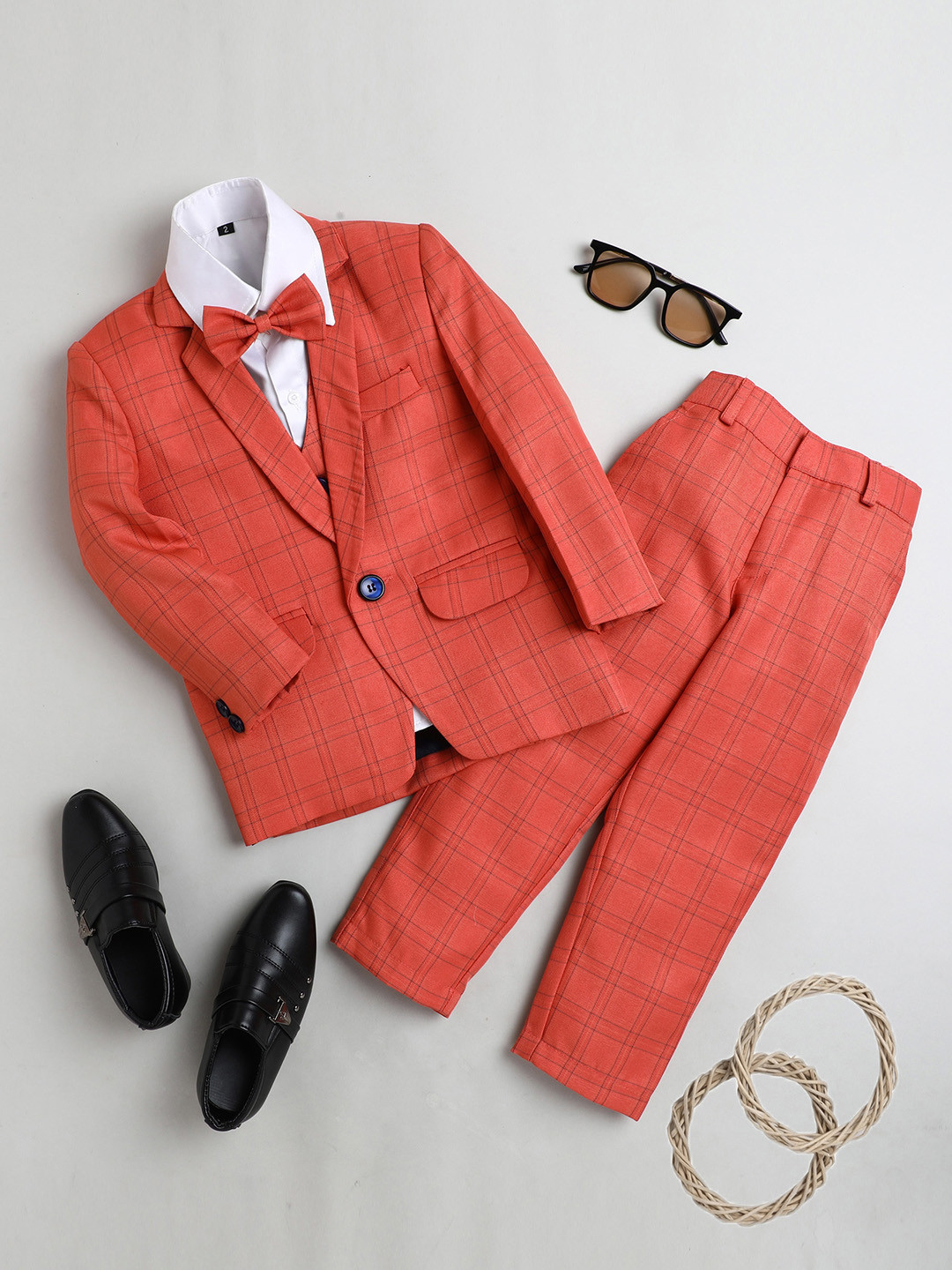BAESD Boys Single-Breasted Five Piece Suit