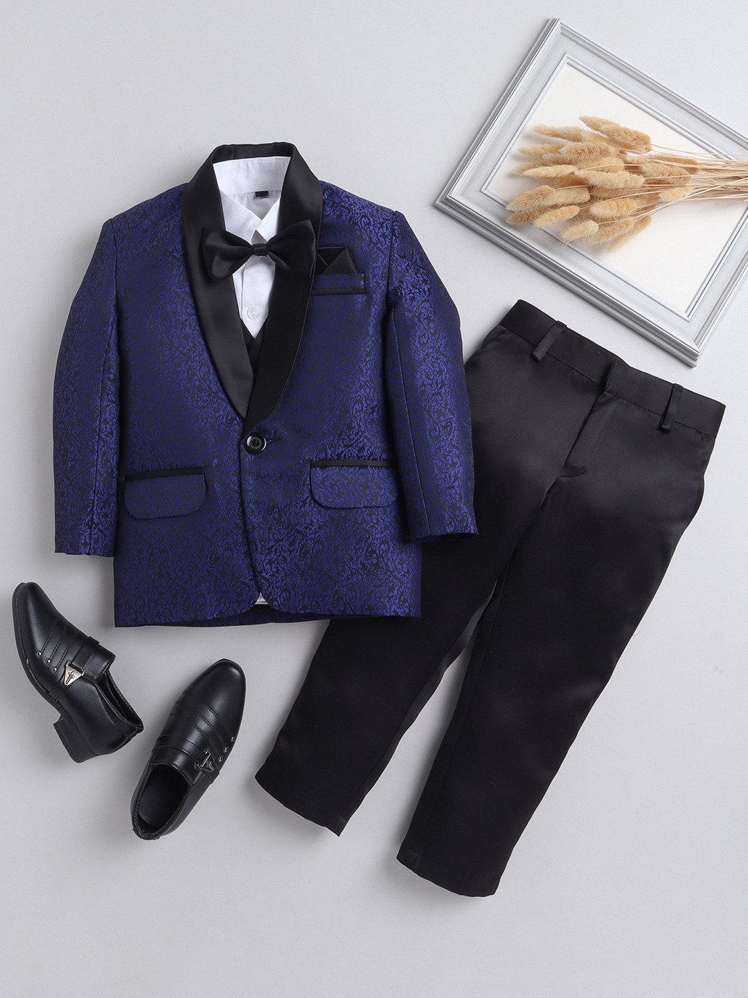 BAESD Boys Checked Five Piece Party Suits