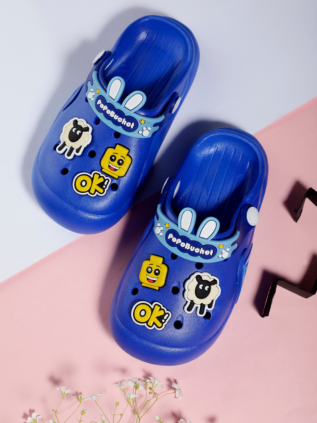 PASSION PETALS Boys Sheep Embossed Lightweight Clogs