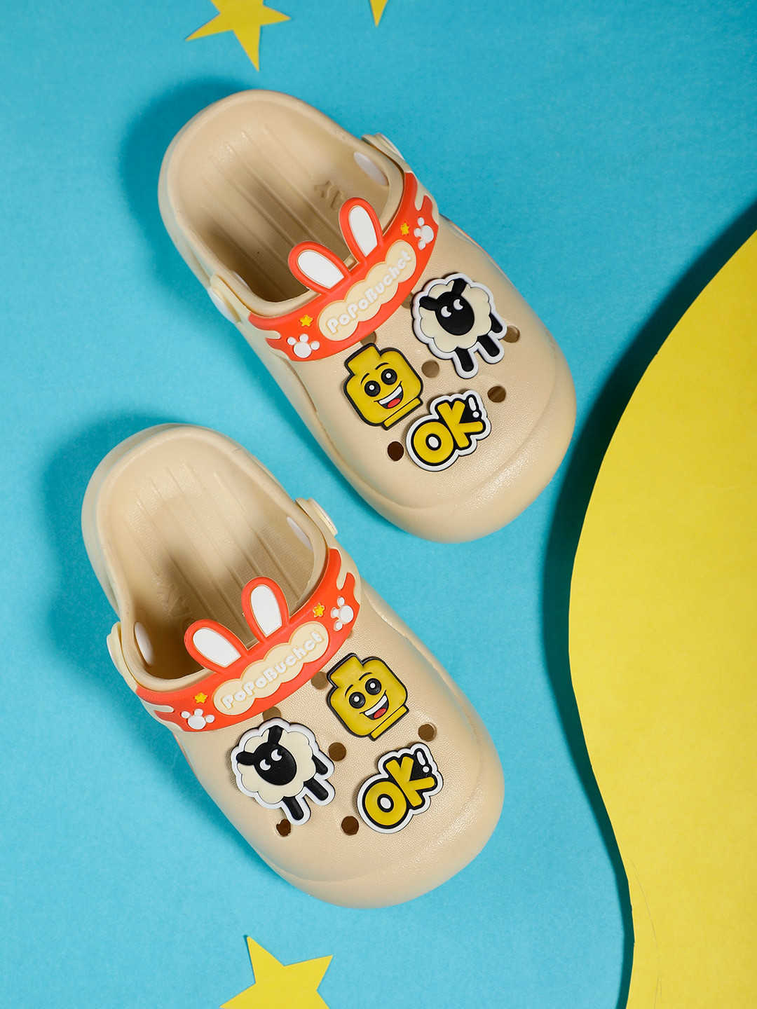 PASSION PETALS Kids Sheep Embossed Lightweight Clogs