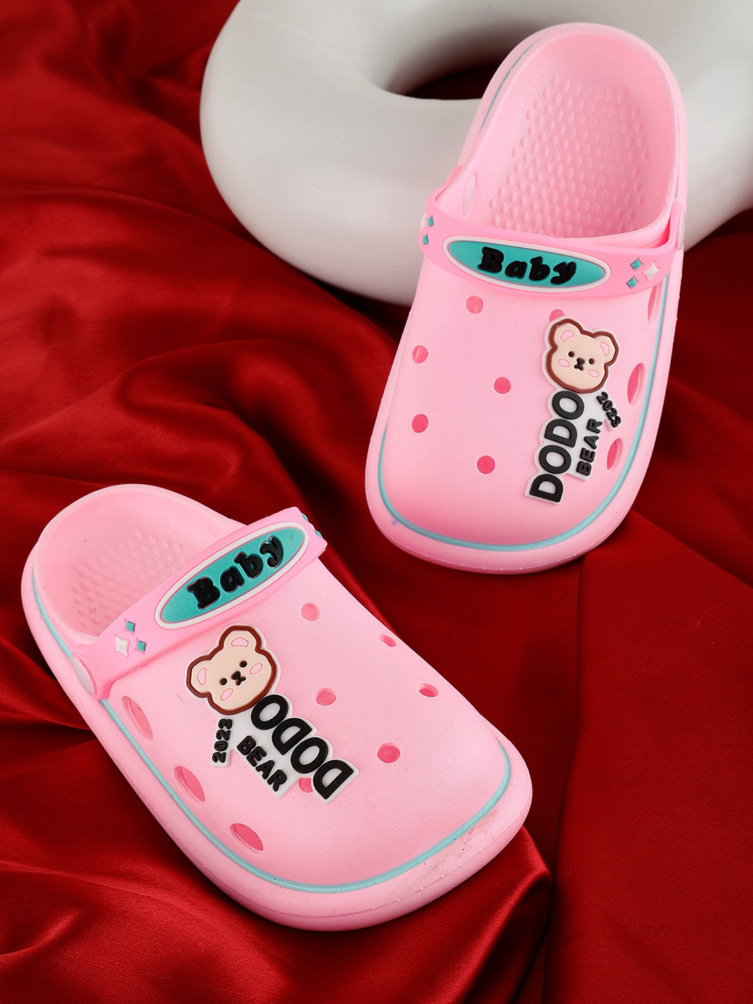 PASSION PETALS Girls Dodo Embossed Lightweight Clogs