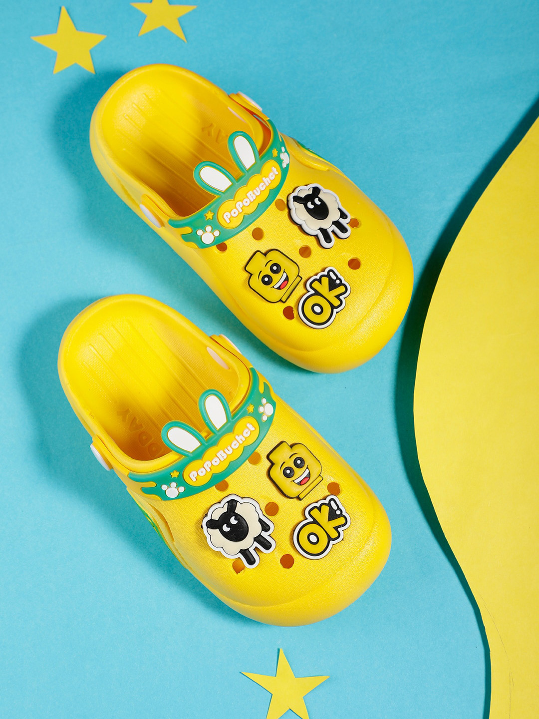 PASSION PETALS Kids Sheep Embossed Lightweight Clogs