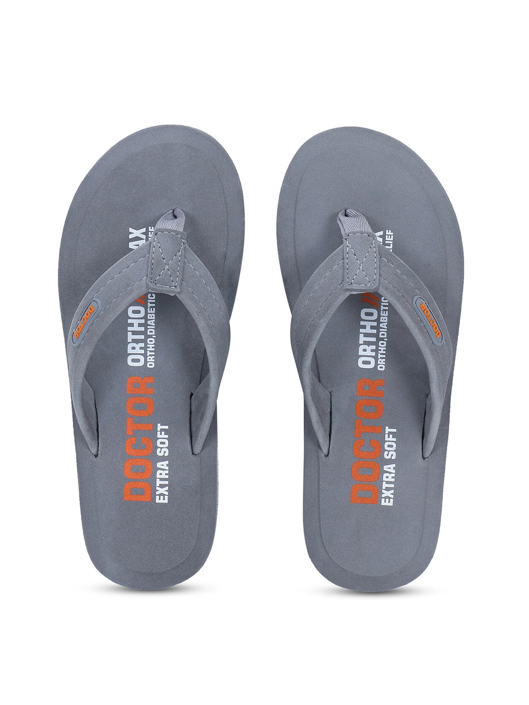 DOCTOR EXTRA SOFT Men Printed Thermo-Resistant Anti-Bacterial Ortho Relax Thong Flip-Flops
