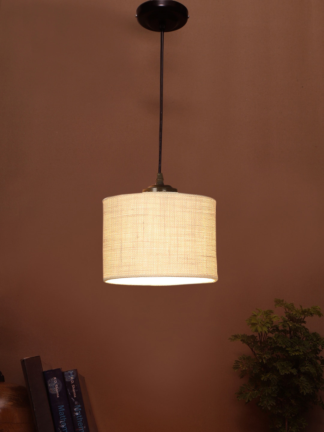 Devansh White Textured Table Lamp