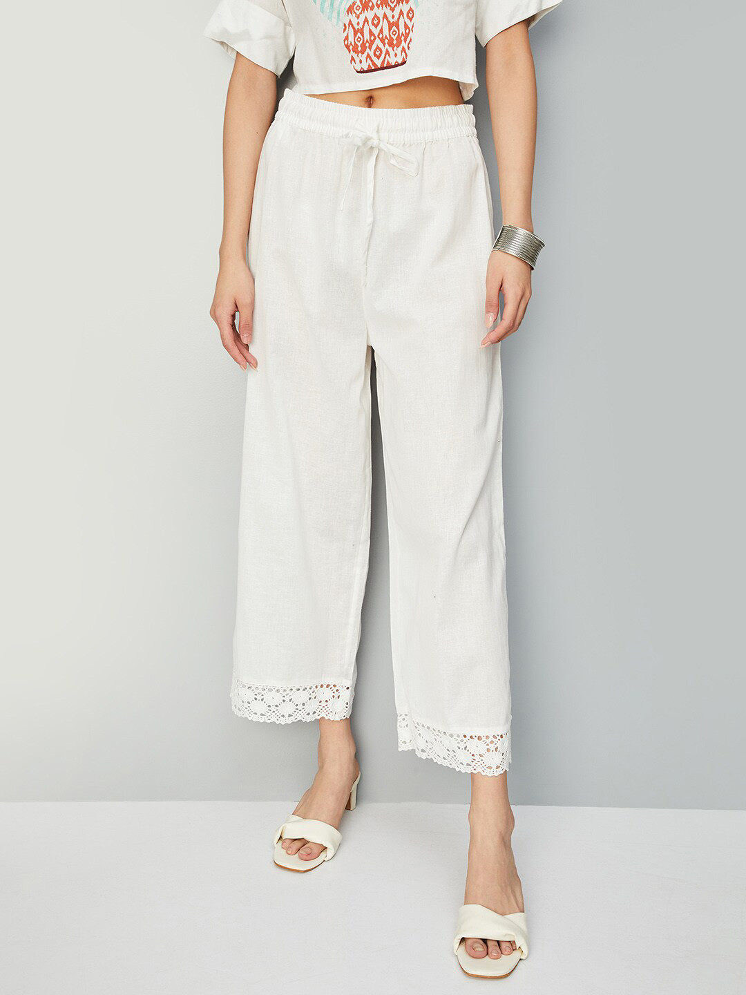 max Straight Fit Cotton Palazzos