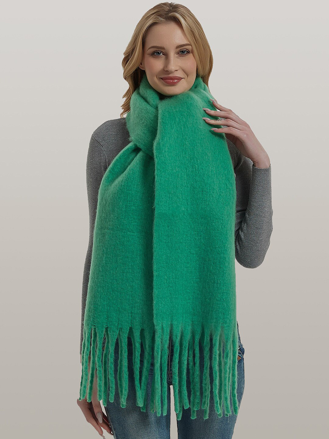 JC Collection Tasselled Border Scarf