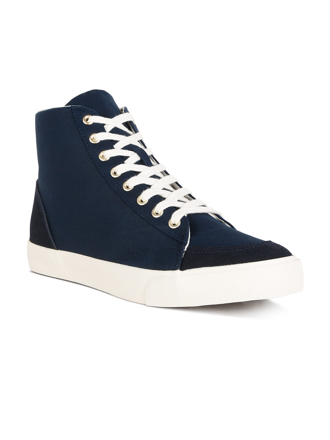 London Rag Men Mid Top Textile Comfort Insole Sneakers