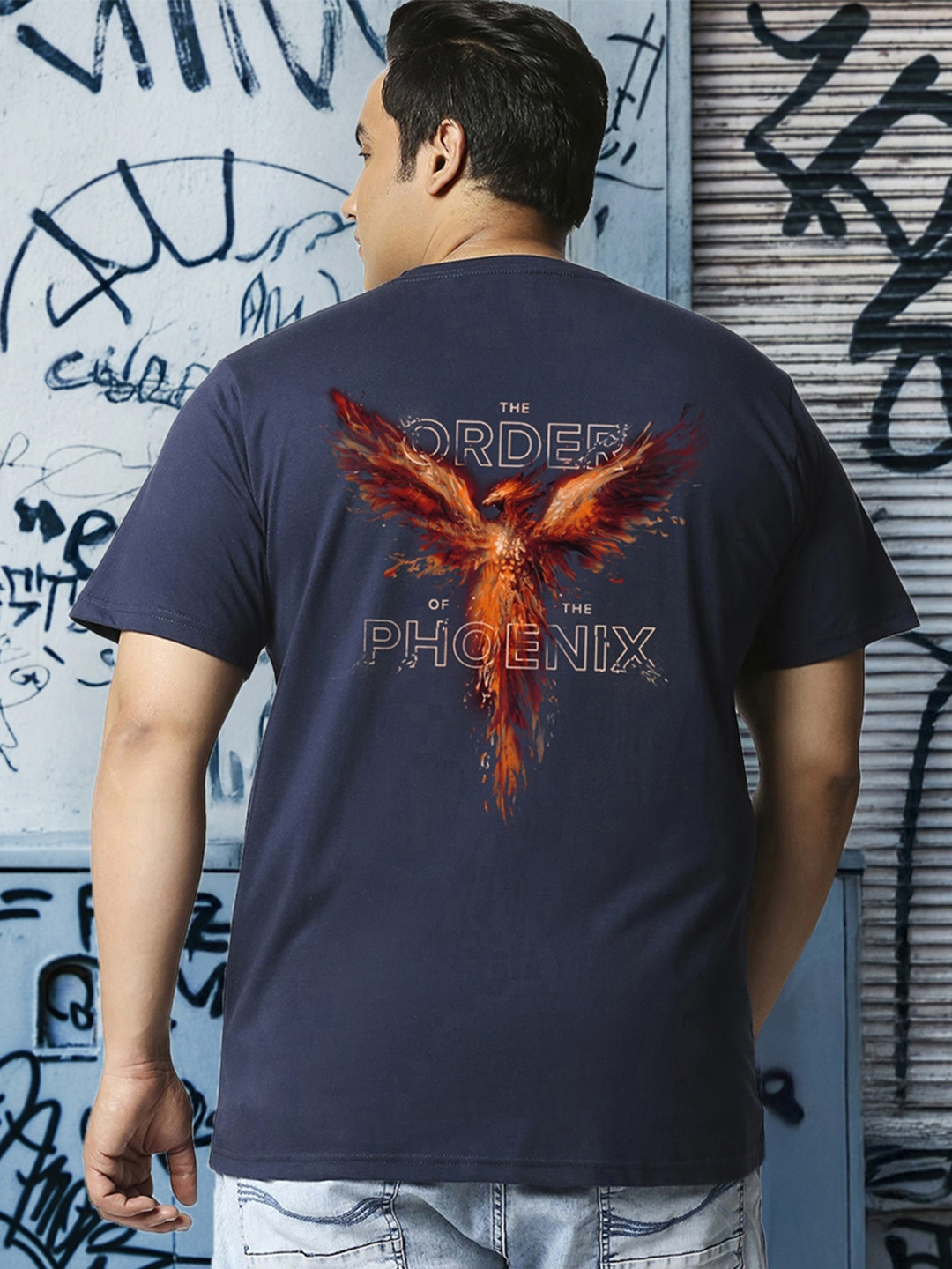 Bewakoof Plus Harry Potter Printed Cotton T-shirt