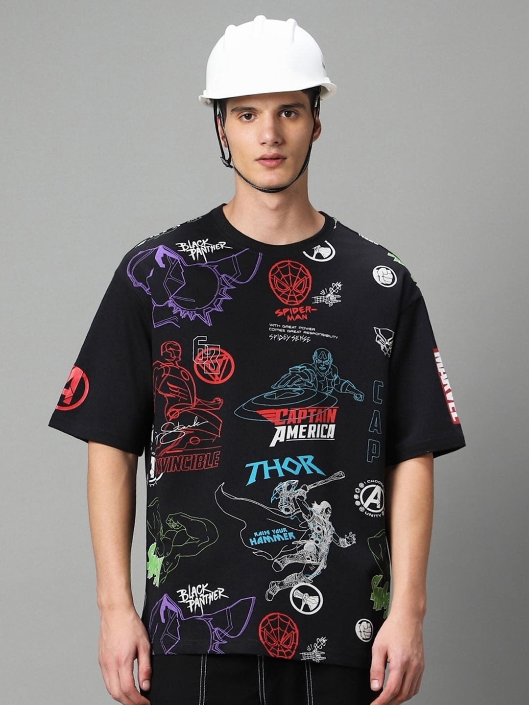 Bewakoof avengers t shirt outlet