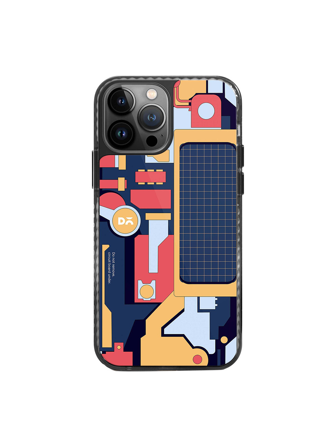 DailyObjects Geometric Printed Impact Resistant iPhone 14 Pro Max Phone Back Case