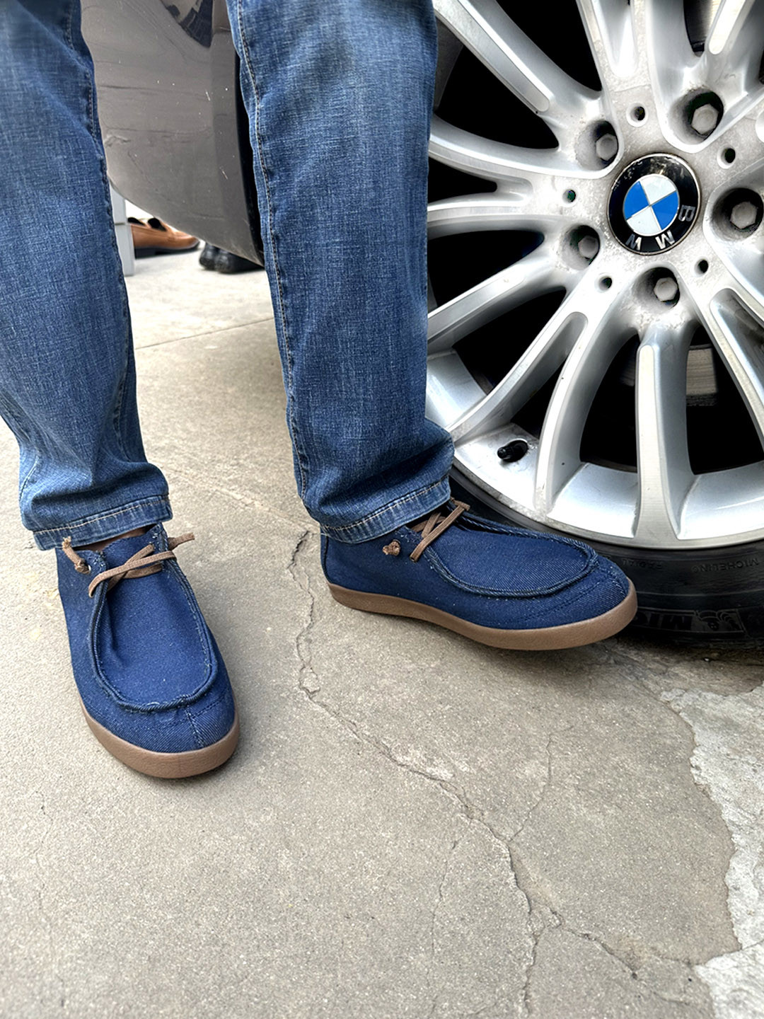 CARLO ROMANO Men Lightweight Denim Sneakers