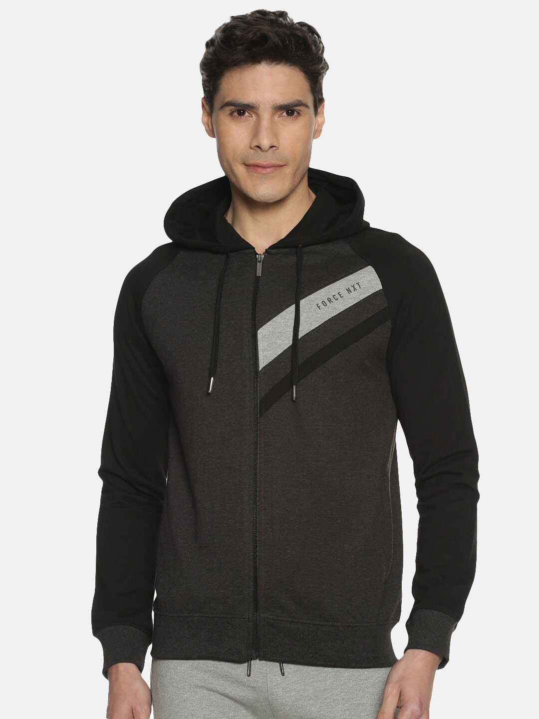 Force NXT Hooded Cotton Front-Open Sweatshirt