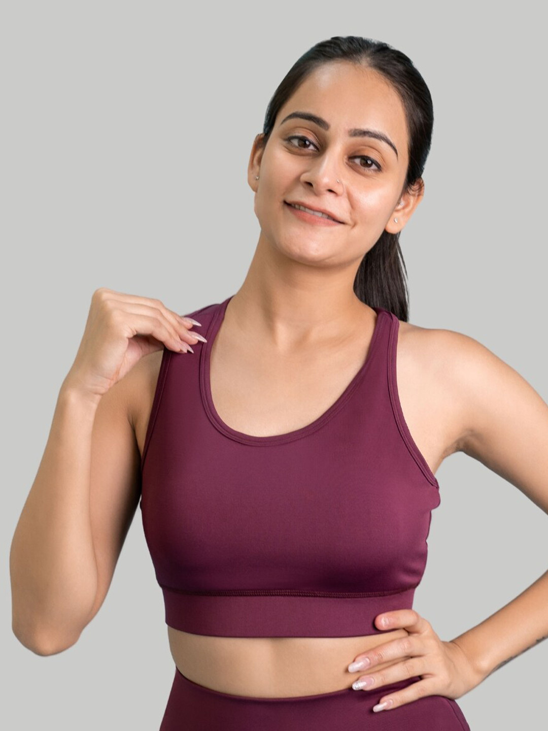 FLURR Non-Wired Full Coverage Anti Odour Moisture-Wicking Workout Bra With All Day Comfort