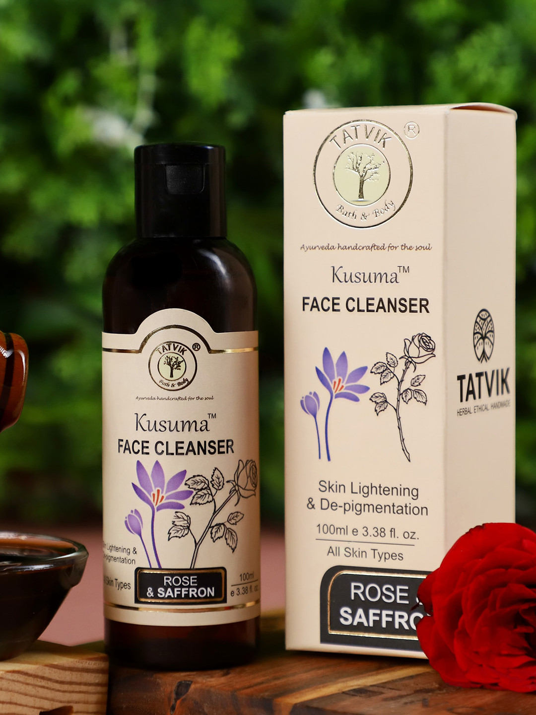 TATVIK Kusuma Face Cleanser With Saffron & Rose - 100ml