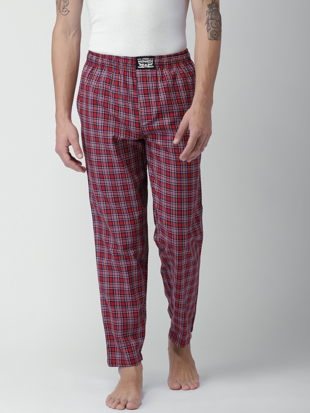 Buy Levis Men Assorted 300 LS WOVEN Checked Pyjamas - Lounge Pants for Men  2588386 | Myntra