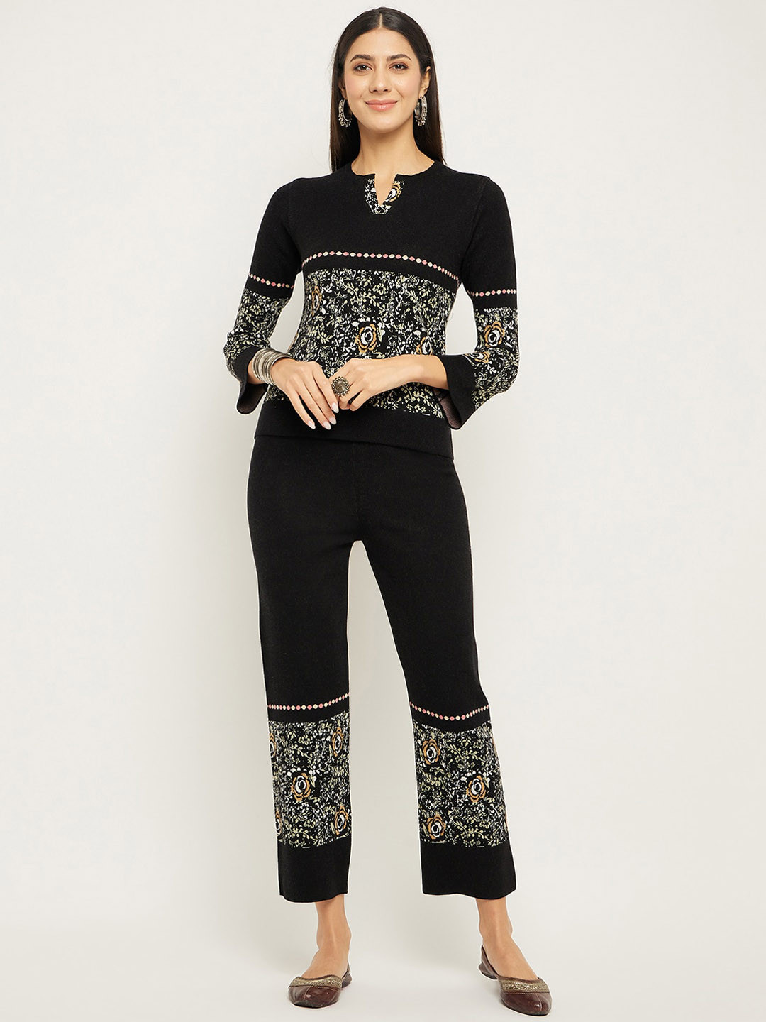 Zigo Self-Design Top With Trouser Co-Ords