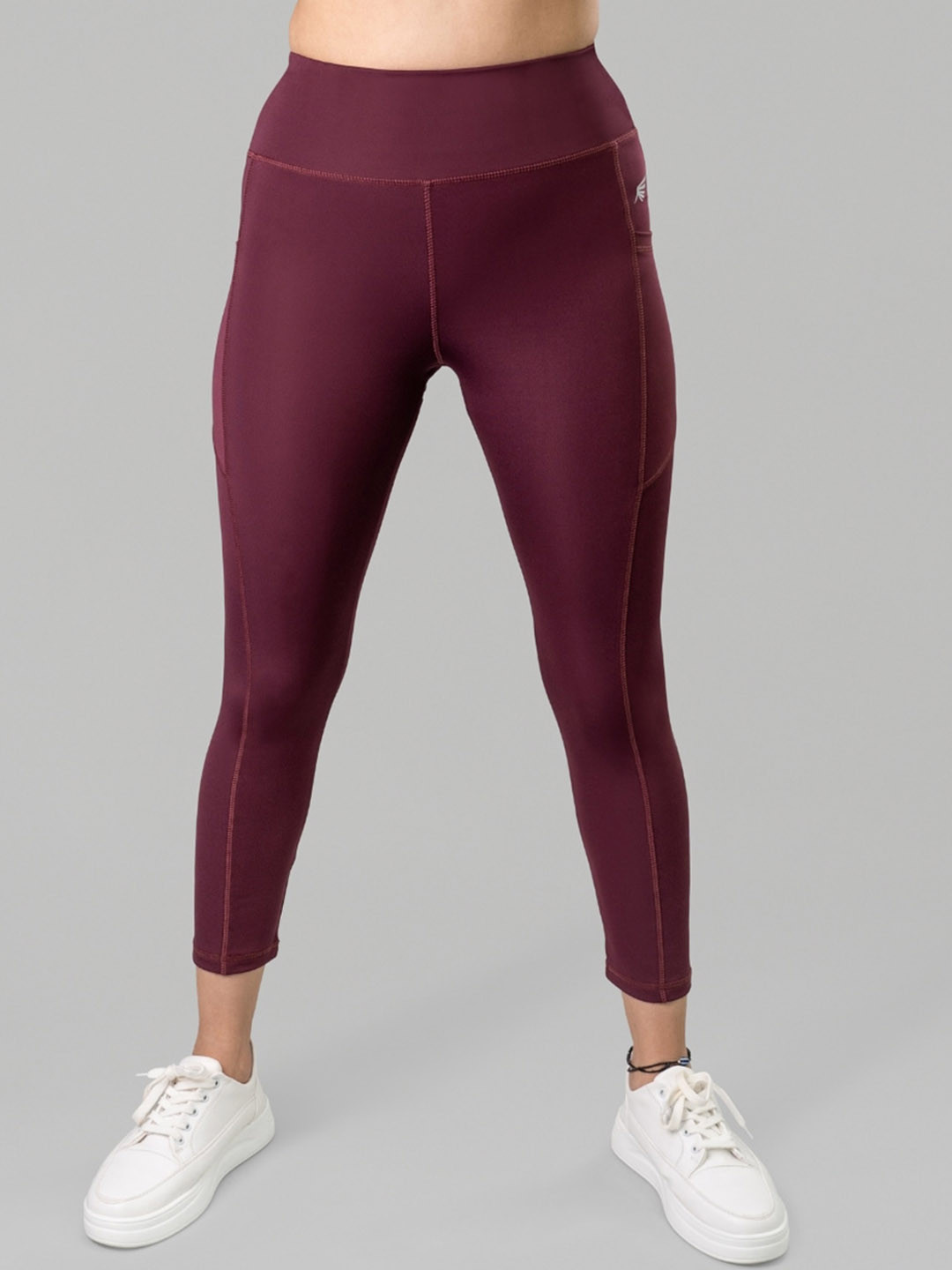 FLURR Women Mid Rise Antimicrobial Ankle Length Tights