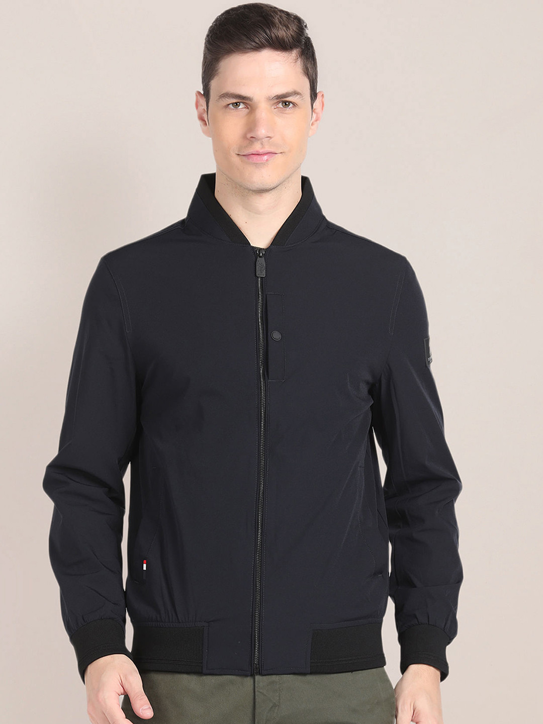 U.S. Polo Assn. Stand Collar Bomber Jacket