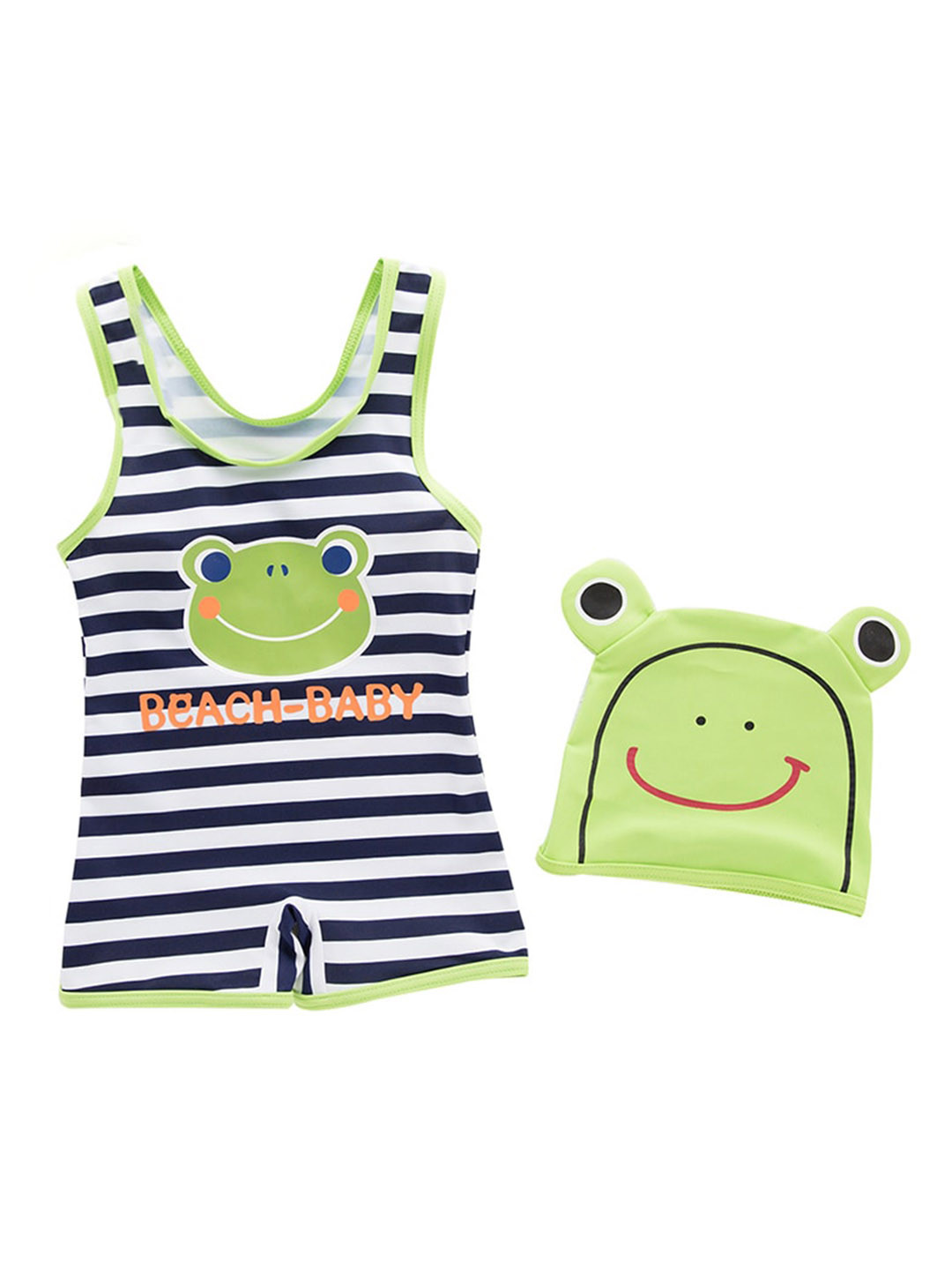StyleCast Infant Boys Green Striped Bodysuit