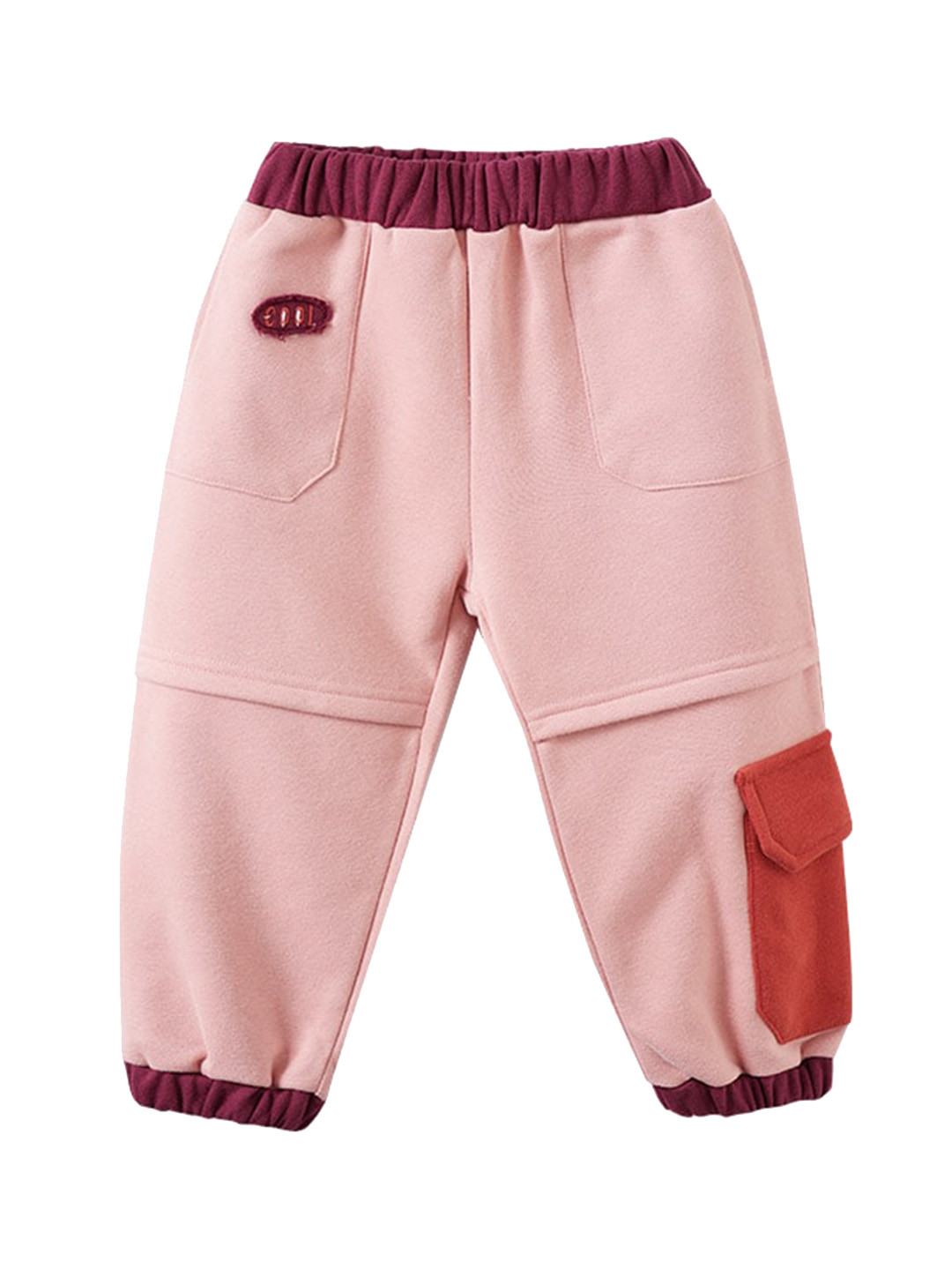 StyleCast Girls Pink Mid Rise Joggers
