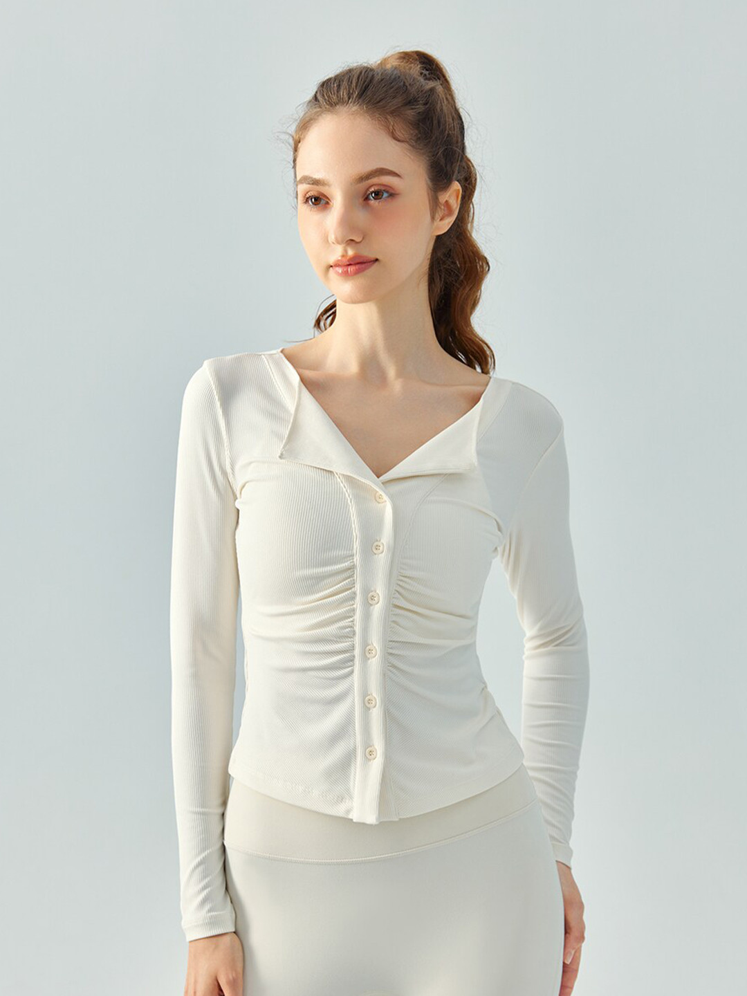 JC Collection V-Neck Shirt Style Sports Top