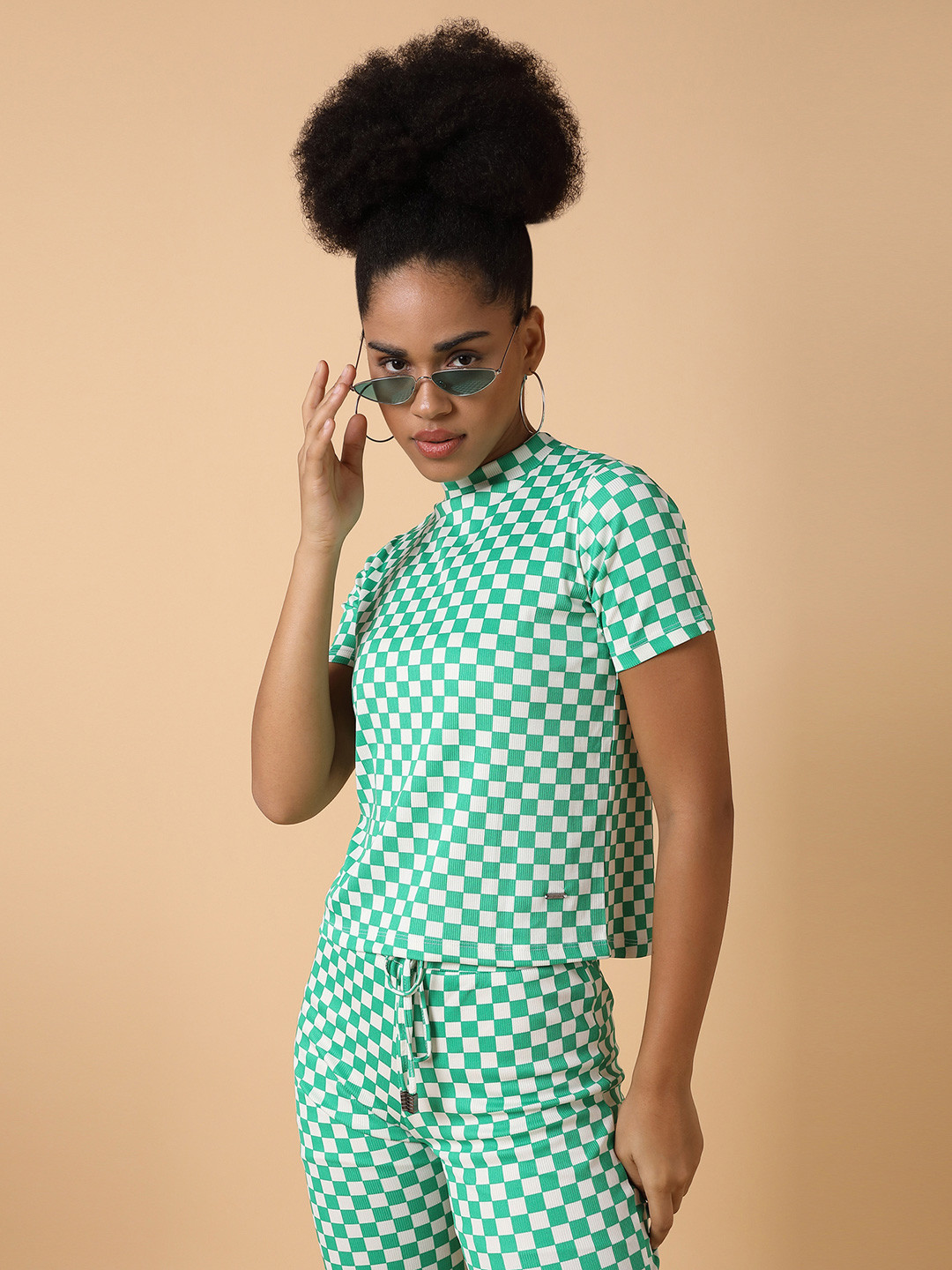 SHOWOFF Checked High-Neck Tracksuit