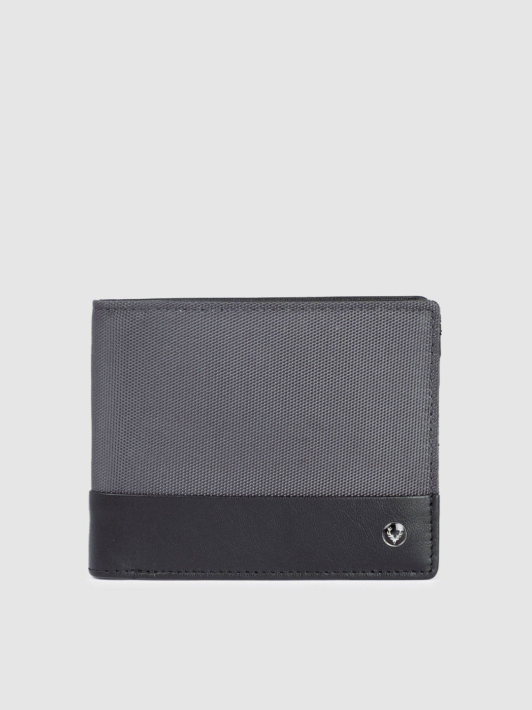 Allen Solly Men Textured Leather Two Fold Wallet