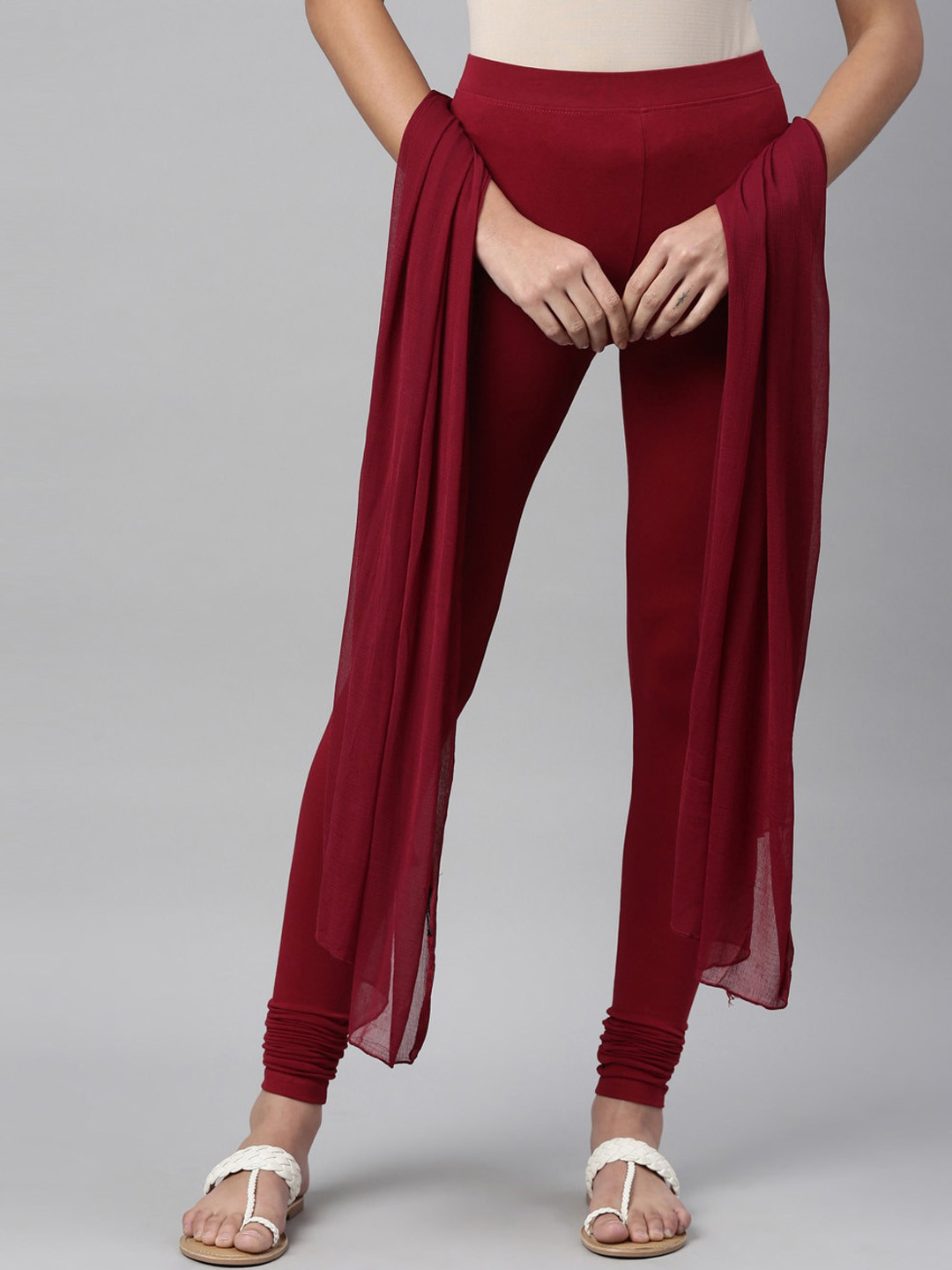 TWIN BIRDS Churidar Length Legging & Dupatta