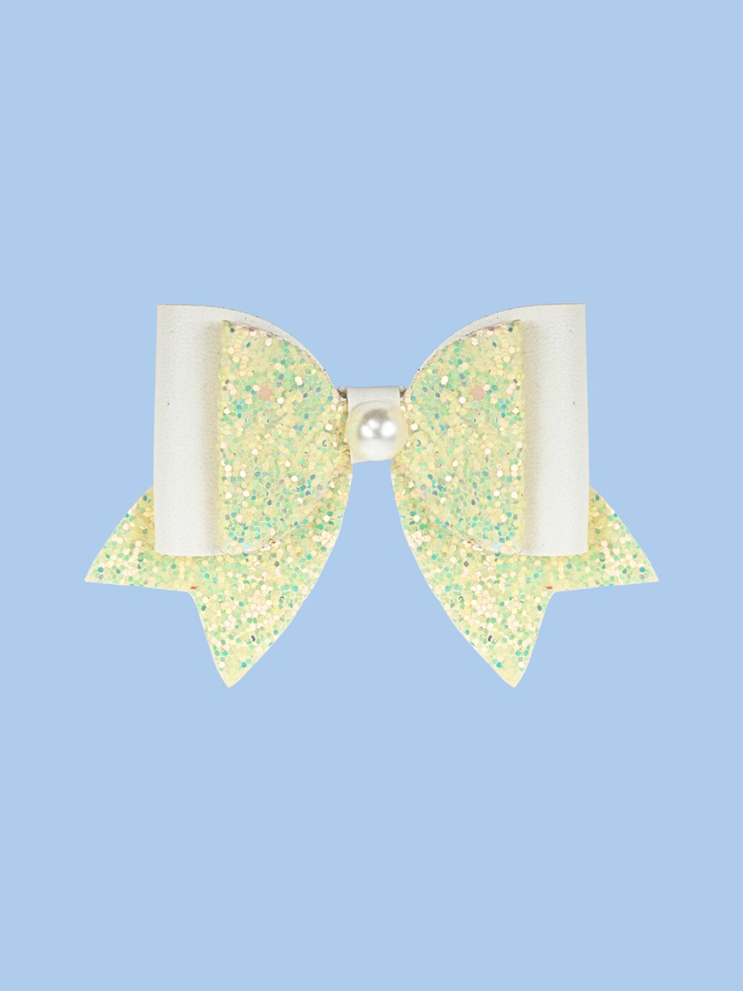 Aye Candy Girls Bow Printed Alligator Hair Clip