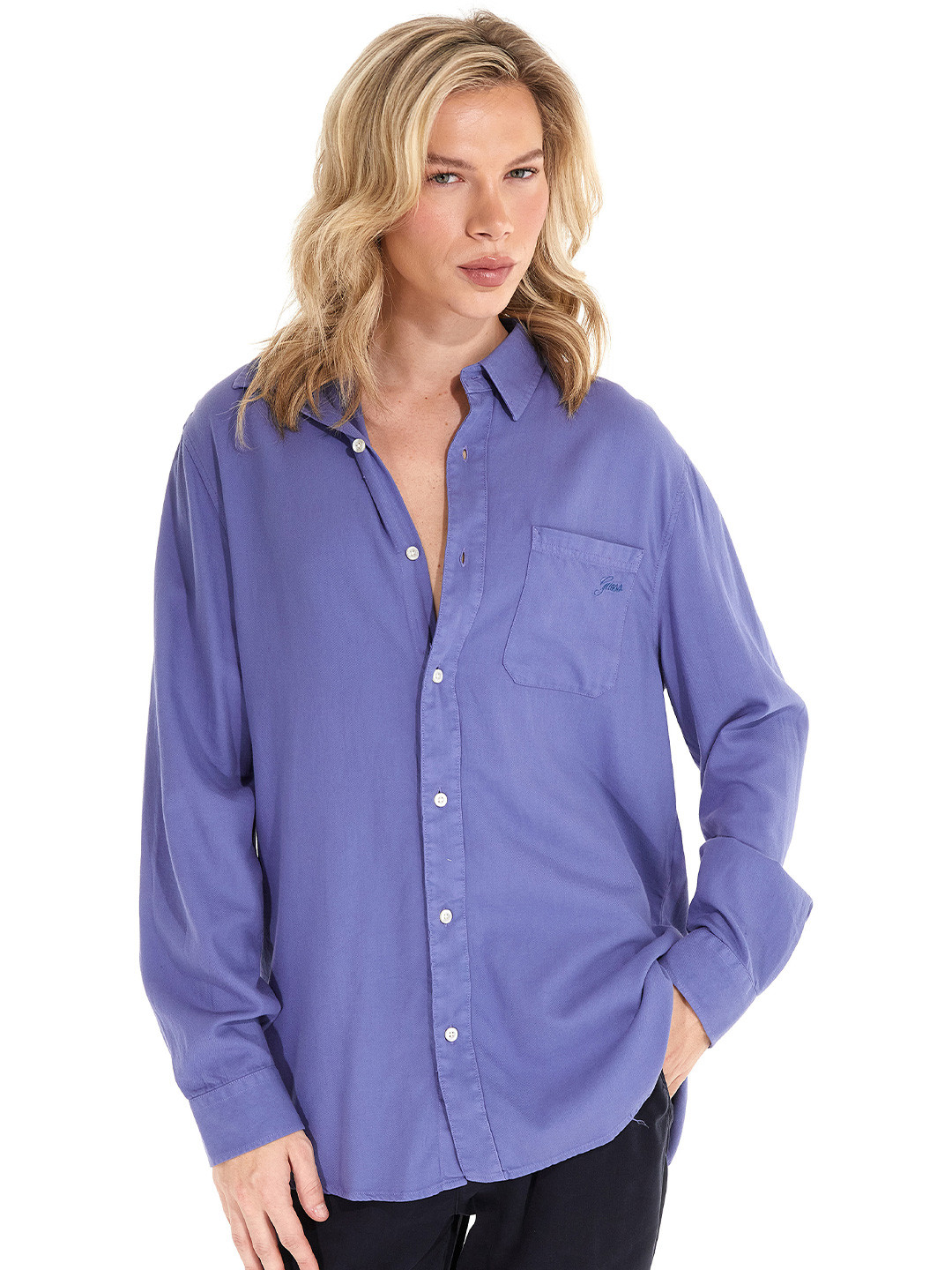 GUESS Classic Spread Collar Shirt