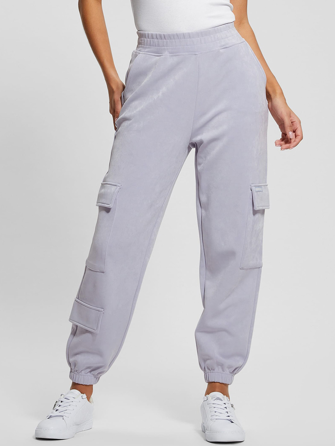 GUESS Women EUPHEMIA Mid-Rise Cargo Joggers