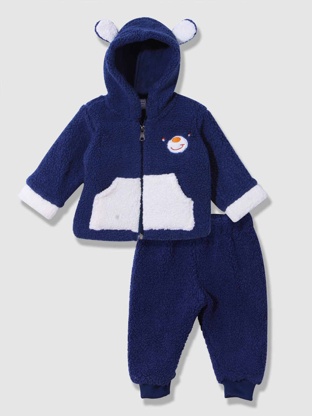 Moms Love Boys Hooded Coat With Pyjamas