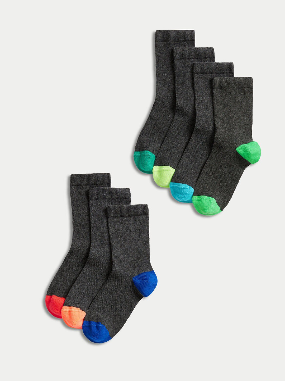 Marks & Spencer Boys Pack of 7 Calf-Length Socks