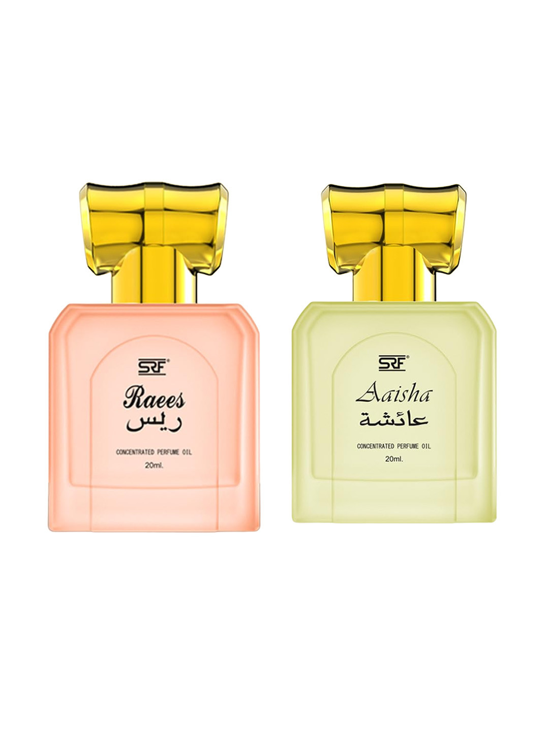 Ramsons 2Pcs SRF Aaisha & SRF Raees Concentrated Perfume Oil Combo - 20ml Each
