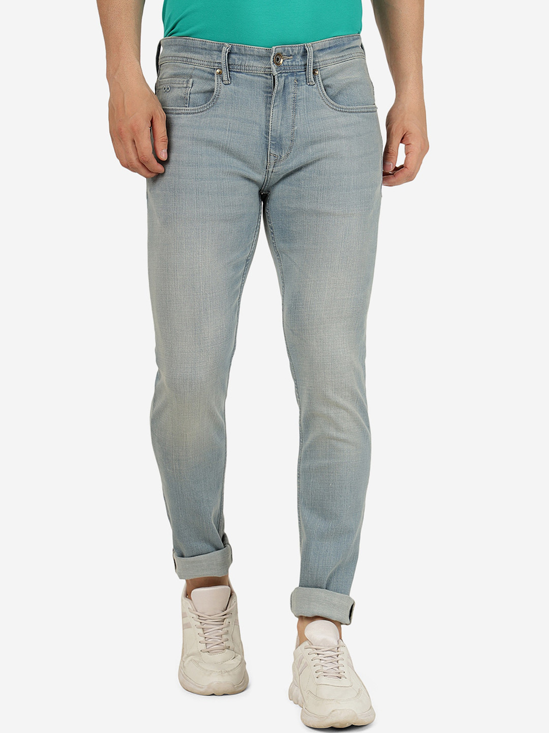 JADE BLUE Men Slim Fit Light Fade Comfort Cotton Jeans