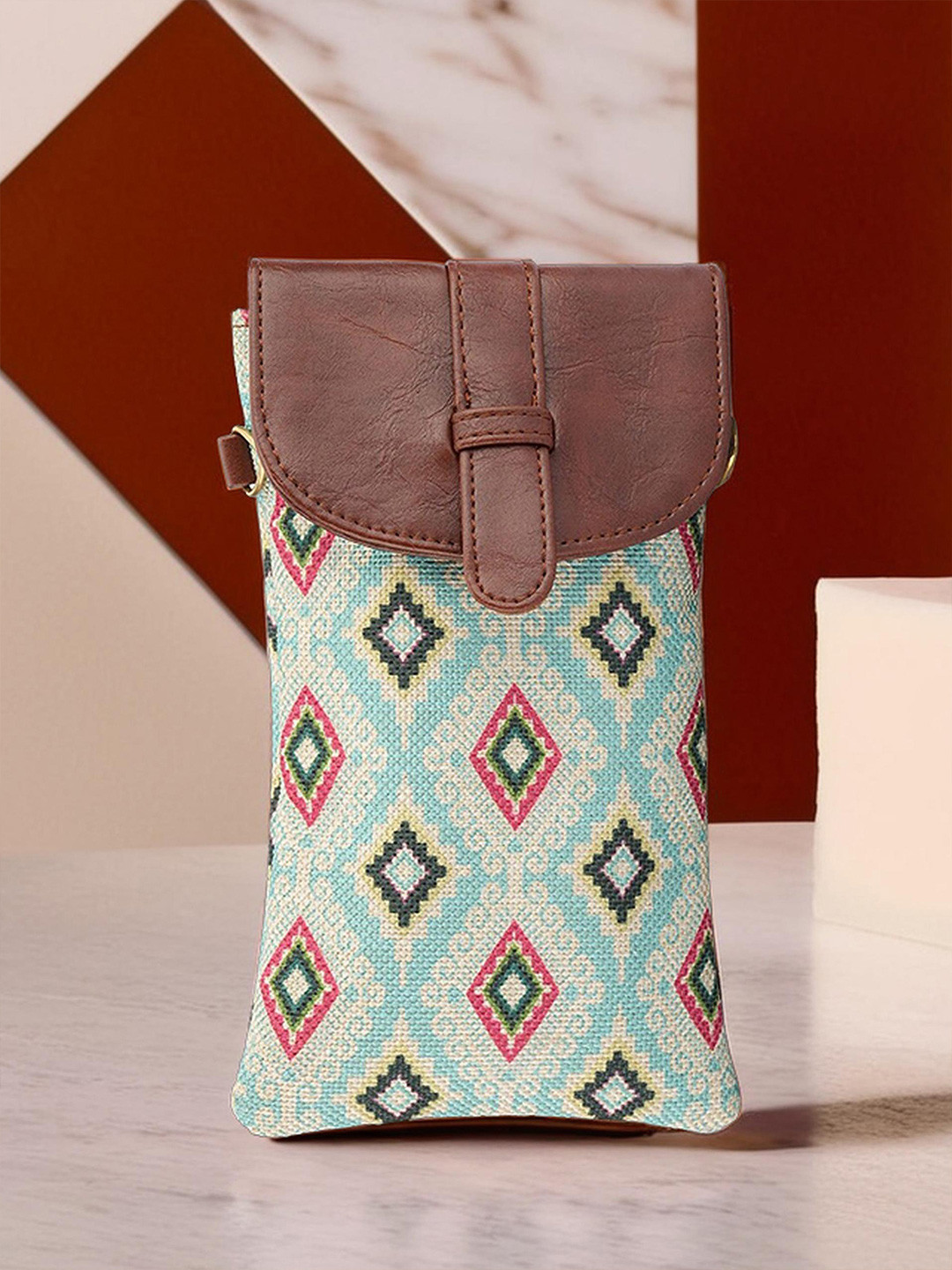 THE CLOWNFISH Flexiflare Printed Mobile Sling Pouch