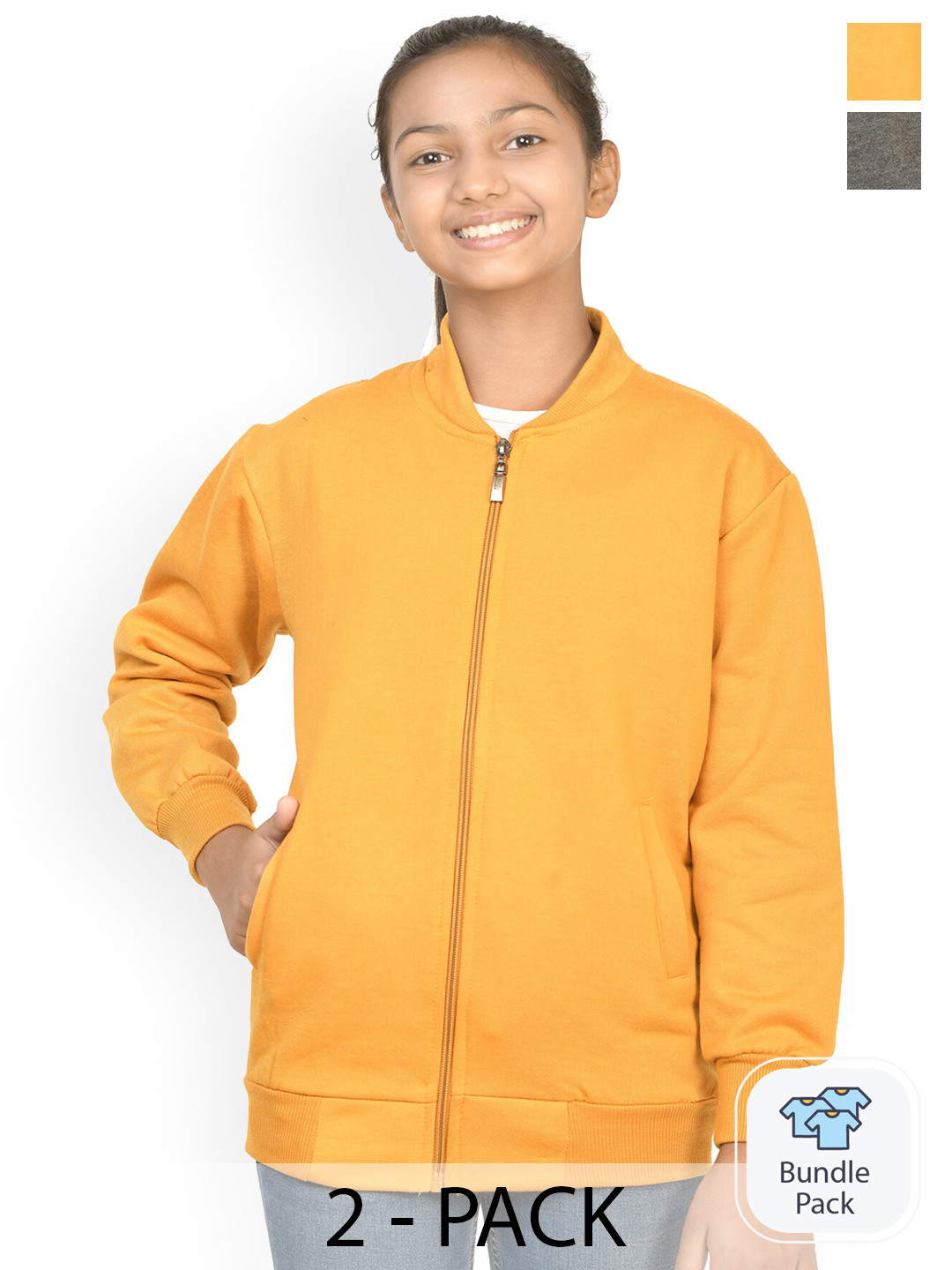 BAESD Girls Fleece Lightweight Open Front Jacket