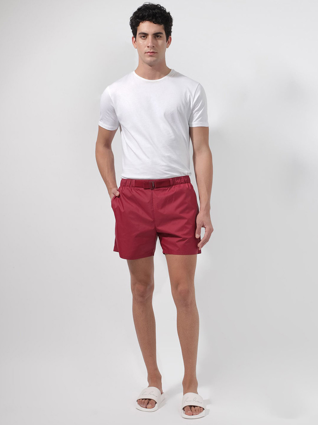 RARE RABBIT Men Kort Regular Fit High-Rise Cotton Shorts
