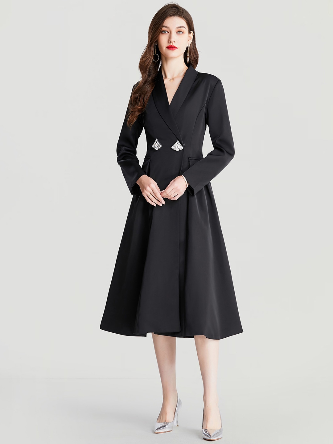 ジャケット・アウター ameri CARDBOARD FLARE DRESS COAT Ameri CARDBOARD FLARE DRESS COAT（Elevate Your Wardrobe with