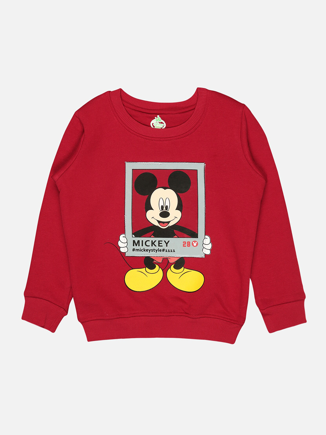 Bodycare Kids Infant Boys Mickey Mouse Printed Fleece Pullover Sweatshirts